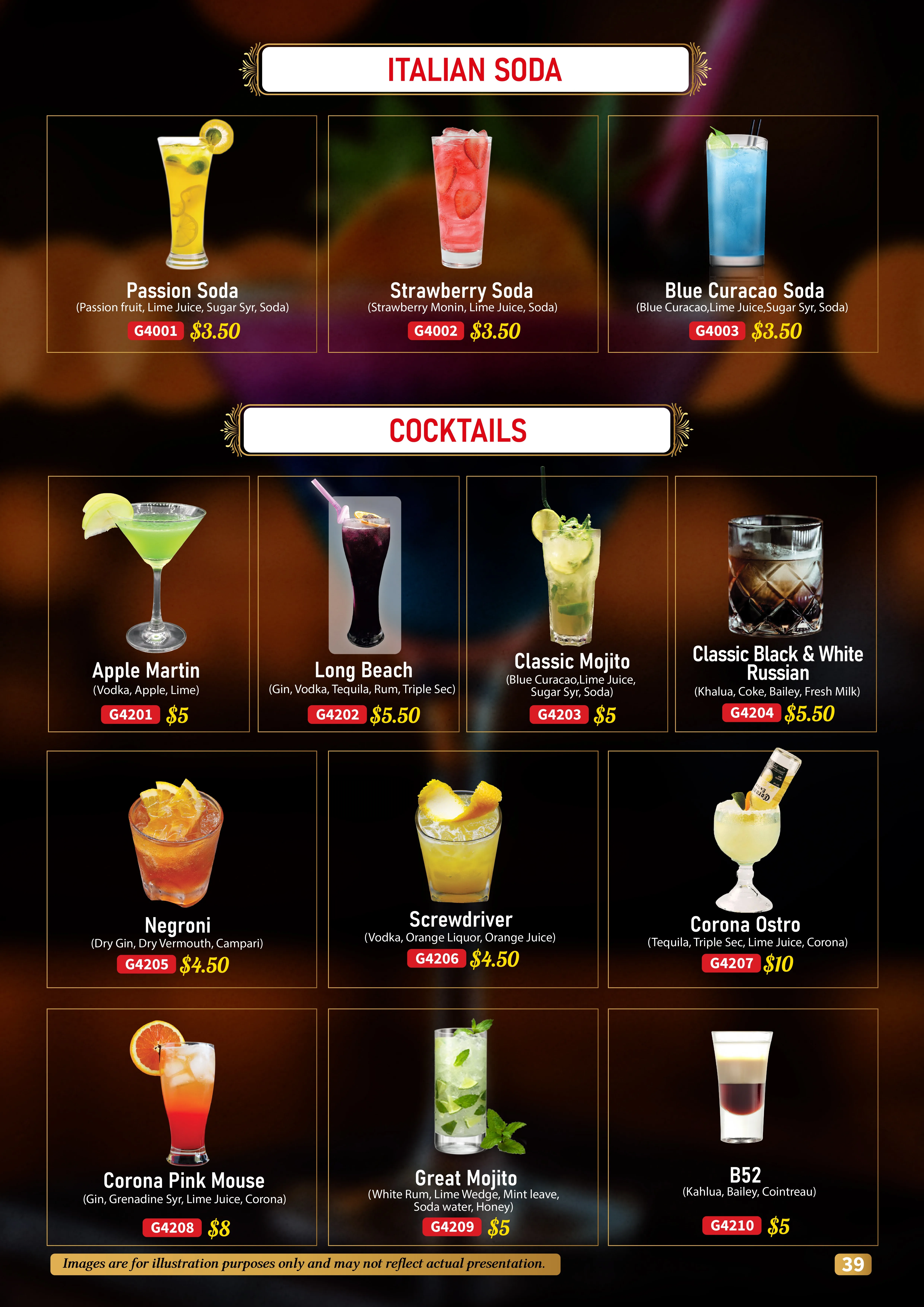 Drinks Menu 2